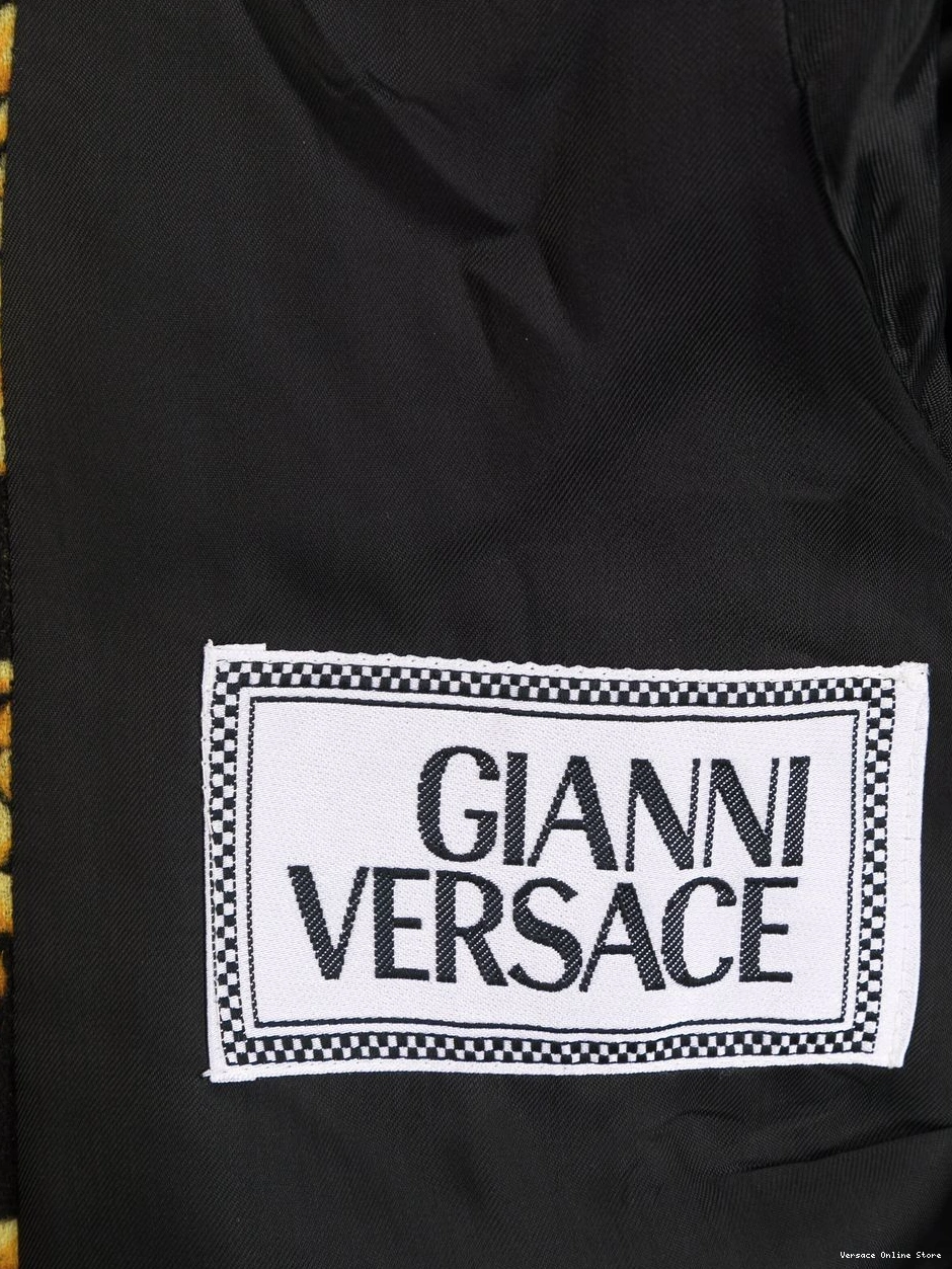 Affordable Versace 1990s Women jacket baroque-print single-breasted 0327